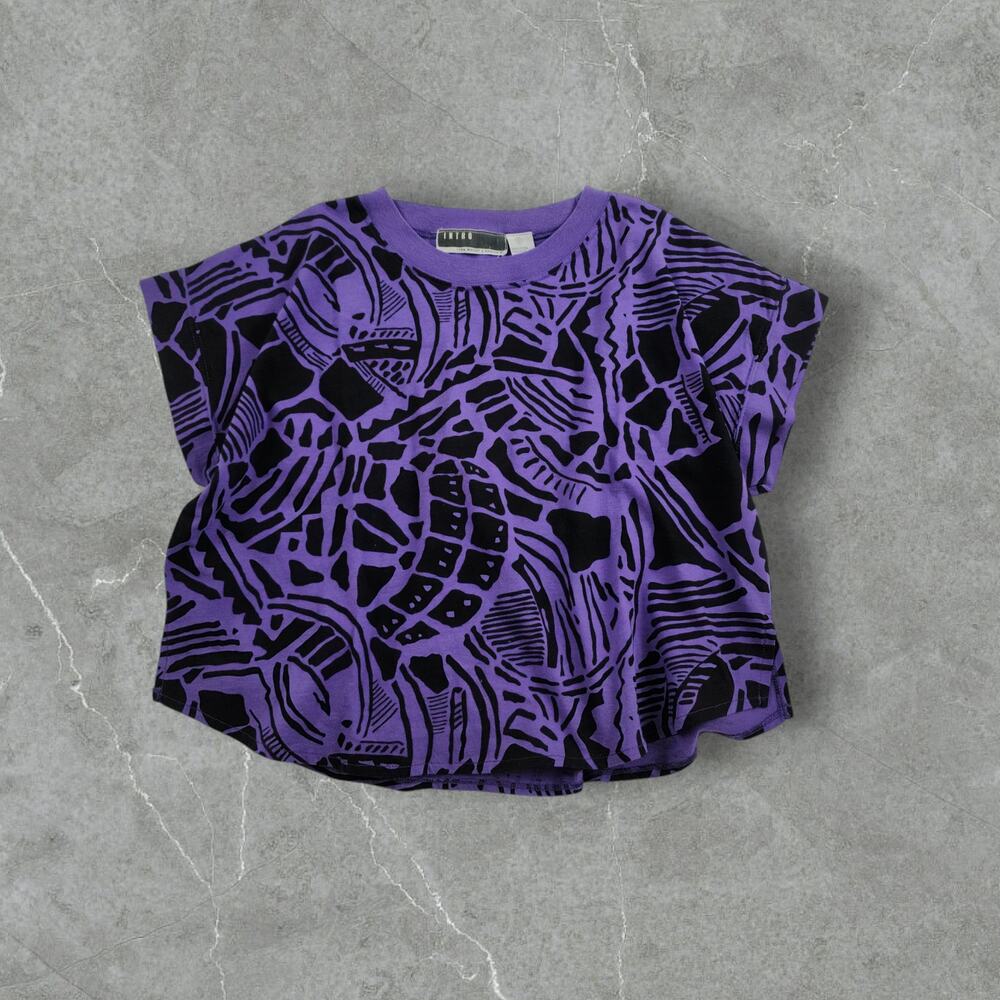 Intro by Fenn Wright Manson Purple Crop Top Adult Unisex Size Small